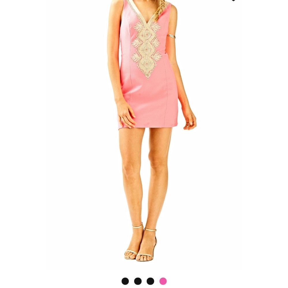 Lily Pulitzer Shift Dress Bright Neon Pink